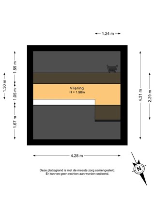 Floorplan - Vrijenburglaan 76, 2994 GN Barendrecht